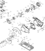 DEWALT Ersatzteile AKKU HANDKREISSÄGE DCS391B Typ: 1 QU