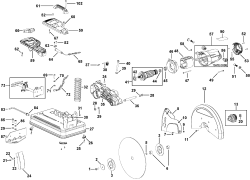DEWALT Ersatzteile SCHROTSÄGE D28710 Typ: 1 QU