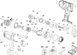 DEWALT Ersatzteile DW059HB Typ: 1 QU