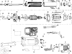 DEWALT Ersatzteile FORMSCHLEIFER DW887 Typ: 4 QU