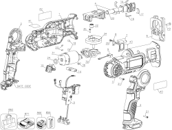 DEWALT Ersatzteile DCS310B Typ: 1 QU