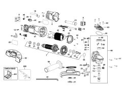 DEWALT Ersatzteile KLEINER WINKELSCHLEIFER DWE4157 Typ: 5 QS