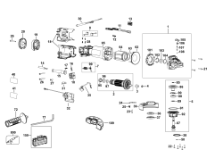 DEWALT Ersatzteile KLEINER WINKELSCHLEIFER DWE4207K Typ: 5 QS