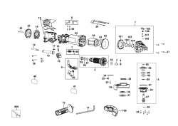 DEWALT Ersatzteile KLEINER WINKELSCHLEIFER DWE4233 Typ: 5 QS