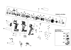 DEWALT Ersatzteile BOHRER/ANTRIEB DCD85MM1T Typ: 2 QW