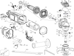 DEWALT Ersatzteile WINKELSCHLEIFER DWE4012-2W Typ: 2 QU