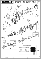 DEWALT Ersatzteile SCHRAUBENDREHER DW274KN Typ: 5 QS