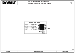 DEWALT Ersatzteile BOHRER D21815 Typ: 2 QS