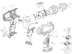 DEWALT Ersatzteile DCD710B Typ: 2 QU