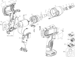 DEWALT Ersatzteile SCHLAGSCHRAUBER DCF815S2 Typ: 3 QU