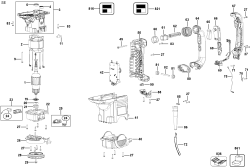 DEWALT Ersatzteile DREHHAMMER D25601K Typ: 1 QU
