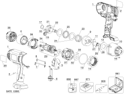 DEWALT Ersatzteile DCF059KL Typ: 2 QU