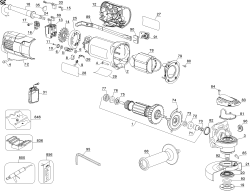 DEWALT Ersatzteile KLEINER WINKELSCHLEIFER D28131 Typ: 2 QU