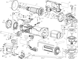 DEWALT Ersatzteile KLEINER WINKELSCHLEIFER DWE4222 Typ: 1 QU