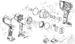 DEWALT Ersatzteile AKKU DREHMOMENTSCHLÜSSEL DCF898B Typ: 1 QU