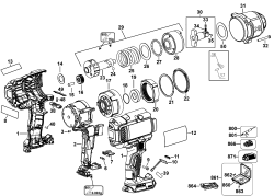 DEWALT Ersatzteile AKKU DREHMOMENTSCHLÜSSEL DCF899P2 Typ: 3 QW