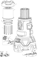 DEWALT Ersatzteile DCL070 Typ: 1 QU