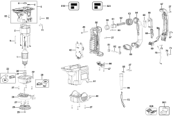 DEWALT Ersatzteile DREHHAMMER D25601K Typ: 2 QU