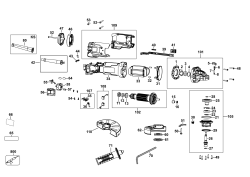 DEWALT Ersatzteile KLEINER WINKELSCHLEIFER DWE4238 Typ: 5 QS