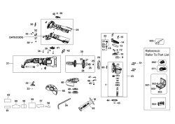 DEWALT Ersatzteile WINKELSCHLEIFER DCG405H2T Typ: 3 QW