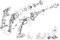 DEWALT Ersatzteile DCF624B Typ: 1 QU