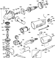 DEWALT Ersatzteile KLEINER WINKELSCHLEIFER SM125 Typ: 1 QS