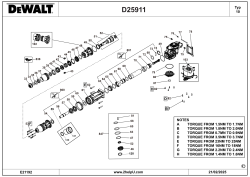 DEWALT Ersatzteile MEISSELHAMMER D25911K Typ: 10 QU