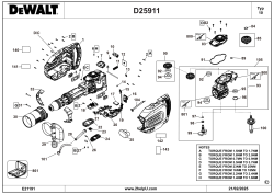 DEWALT Ersatzteile MEISSELHAMMER D25911K Typ: 10 QS