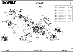 DEWALT Ersatzteile MEISSELHAMMER D25966 Typ: 10 QS
