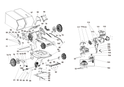 DEWALT Ersatzteile AKKU-RASEMMÄHER DCMWSP156W2 Typ: 1 QW