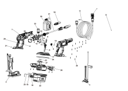 DEWALT Ersatzteile HOCHDRUCKREINIGER DCMPW1000N Typ: 1 XJ