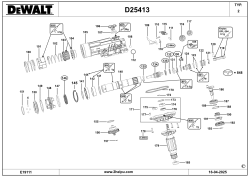 DEWALT Ersatzteile DREHHAMMER D25413K Typ: 2 QS