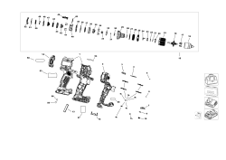 DEWALT Ersatzteile AKKU SCHRAUBER DCD806B Typ: 1 QU