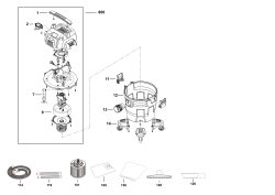 DEWALT Ersatzteile NASSTROCKEN SAUGER DXV20PC Typ: 1 QS