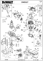 DEWALT Ersatzteile HOHLFRÄSER DWE627 Typ: 2 QS