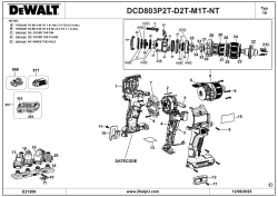 DEWALT Ersatzteile AKKU-BOHRMASCHINE DCD803D2T Typ: 10 QW
