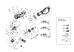 DEWALT Ersatzteile WINKELSCHLEIFER DCG460B Typ: 2 QU