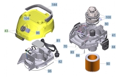 KÄRCHER Ersatzteile Nasstrockensauger WD 3 S V-17/6/20 Car (YSY) *EU 1.628-149.0 WD 3 S V-17/6/20 Car (YSY) *EU