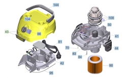 KÄRCHER Ersatzteile Nasstrockensauger WD 3 S V-15/4/20 (YSY) *EU 1.628-138.0 WD 3 S V-15/4/20 (YSY) *EU