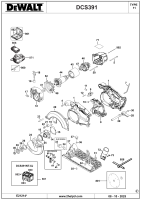 DEWALT Ersatzteile AKKU HANDKREISSÄGE DCS391 Typ: 11 XJ