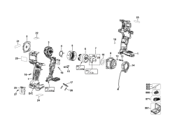 DEWALT Ersatzteile AKKU DREHMOMENTSCHLÜSSEL DCF92MP2T Typ: 1 QW