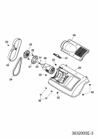 Ersatzteile WOLF-Garten Rasenlüfter UL 33 E Typ: 3620000 Serie E  (2007) Elektromotor, Keilriemen 