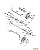 Ersatzteile WOLF-Garten Elektro Vertikutierer UV 32 EV Typ: 3632683 Serie D, E  (2007) Messerwalze, Räder 