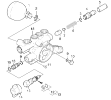 KÄRCHER Professional Ersatzteile Hochdruckreiniger Heisswasser HDS 697 CI+D.S. EU 1.962-912.0 Zylinderkopf