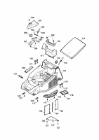 Ersatzteile WOLF-Garten Benzin Rasenmäher ohne Antrieb Compact plus 40 B Typ: 4010000 Serie B  (2009) Mähwerksgehäuse 