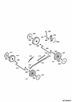 Ersatzteile WOLF-Garten Benzin Rasenmäher ohne Antrieb 6.40 B Typ: 4017000 Serie D  (2009) Höhenverstellung, Räder 