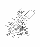 Ersatzteile WOLF-Garten Elektro Rasenmäher ohne Antrieb Esprit 40 E Typ: 4020683 Serie F  (2007) Mähwerksgehäuse 