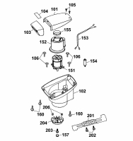 Ersatzteile WOLF-Garten Elektro Rasenmäher ohne Antrieb Premio 40 E Typ: 4028000 Serie A  (2001) Abdeckhaube Motor, Messer, Motor 