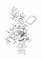 Ersatzteile WOLF-Garten Elektro Rasenmäher ohne Antrieb Power Edition 40 E Typ: 4048000 Serie B  (2007) Mähwerksgehäuse 