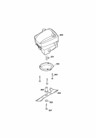 Ersatzteile WOLF-Garten Benzin Rasenmäher ohne Antrieb 2.42 B Typ: 4212000 Serie F  (2009) Messer, Messeraufnahme, Motor 